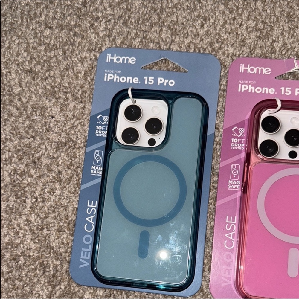 iHome VeloCase for iPhone 15 Pro - Teal and Magenta - Picture 4 of 5